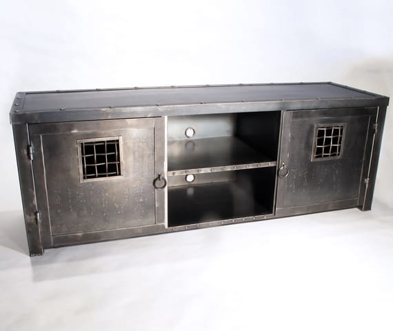 large steel tv stand