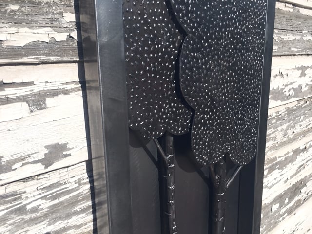 Hand cut-Textured-Aspen-Leaves-Trunk